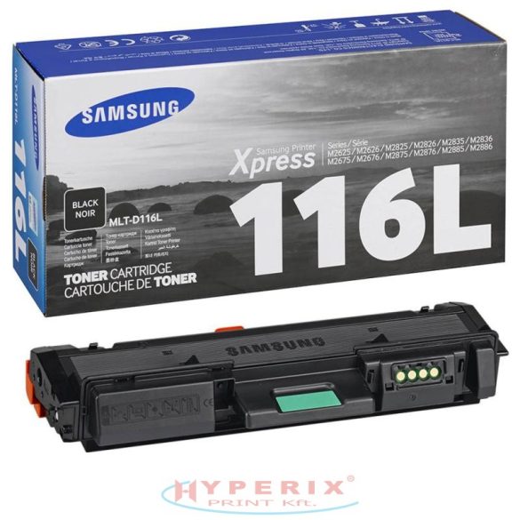 Samsung MLT-D116L toner, Bk, 3K, eredeti (SU828A)