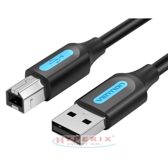 Nyomtatókábel, USB (fekete) , 2 m