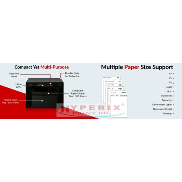 Canon i-Sensys MF3010 mono, multifunkciós lézernyomtató, fekete (5252B004AB)