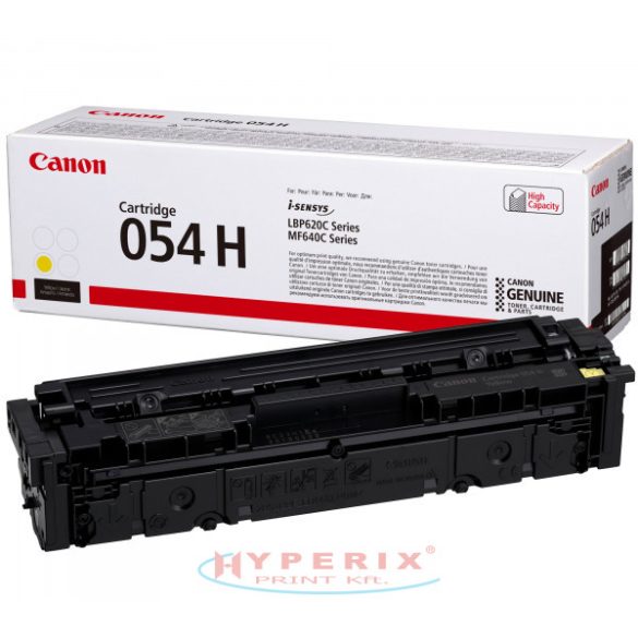 CANON CRG 054H TONER YELLOW 2.300 OLDAL KAPACITÁS  (3025C002AA)